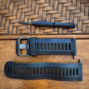 Authentic Garmin rubber watch band sz 26